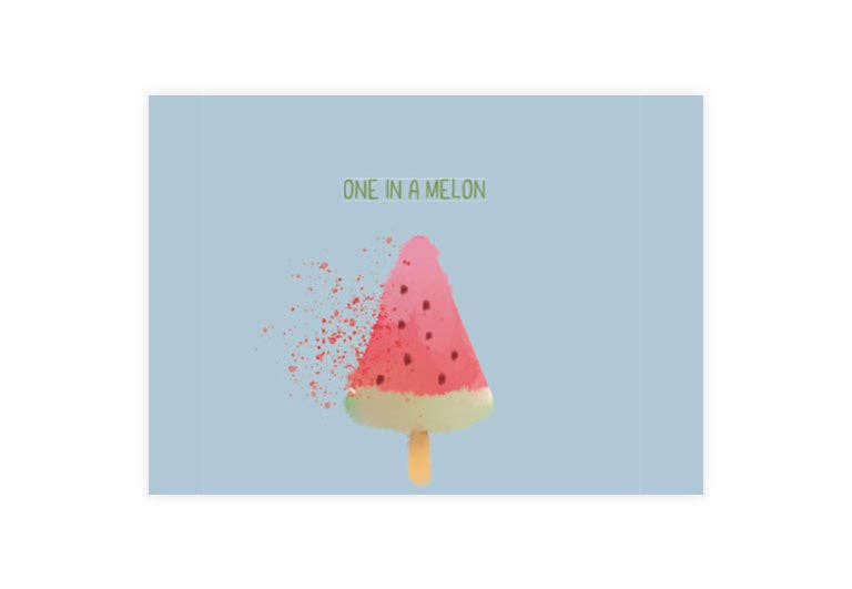 Postkarte one in a melon | Liebe | Freundschaft | Pappkarte