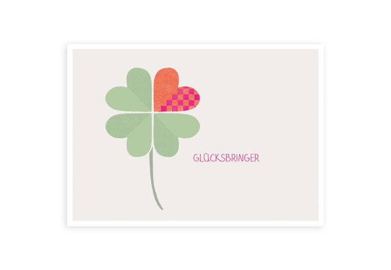 Glücksbringer | Postkarte | Glück