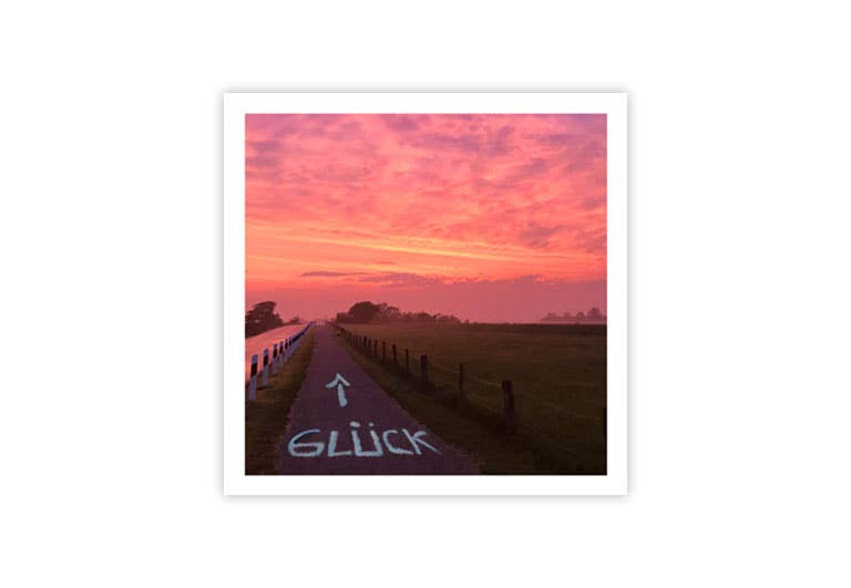 Weg zum Glück | Postkarte