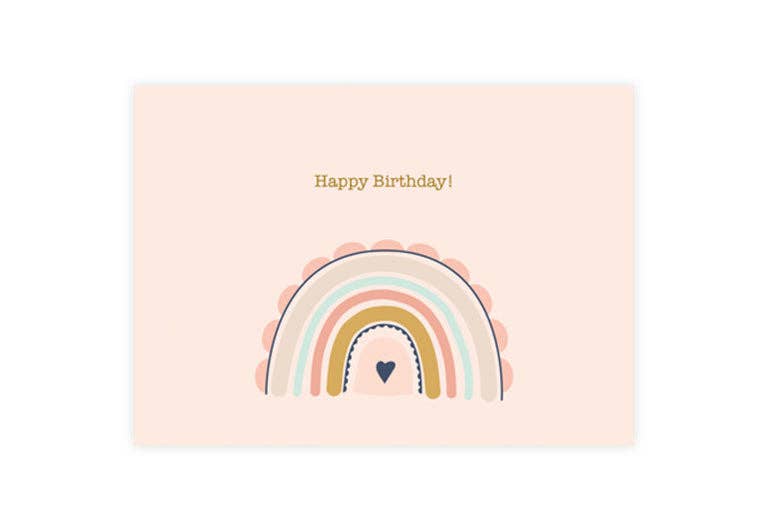 Regenbogen Happy Birthday | Geburtstag | Pappkarte