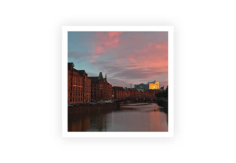 Hamburg Elphi Abend | Postkarte