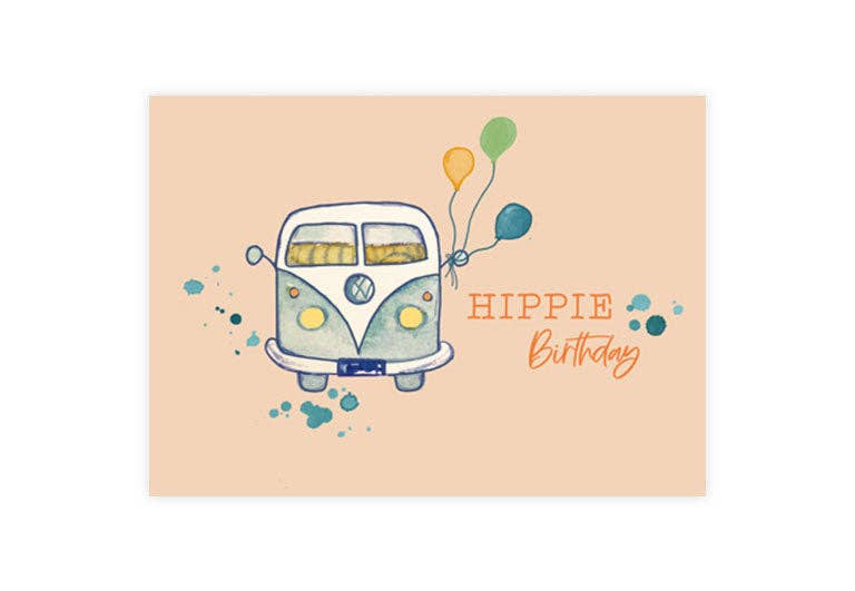 Hippie Birthday | Geburtstag | Pappkarte