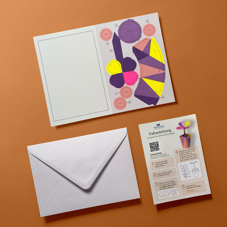 Mini Glücksklee | Postkarte | Faltpostkarte | Weihnachten
