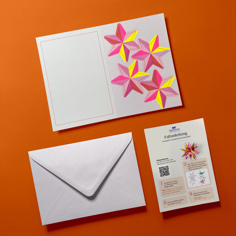Mini Stern | Postkarte | Faltpostkarte | Weihnachten
