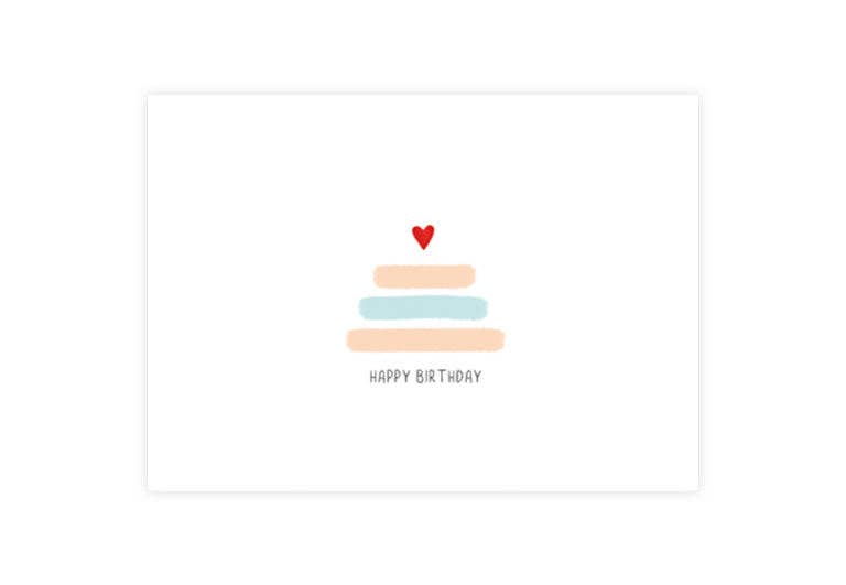 Torte Happy Birthday | Geburtstag | Pappkarte