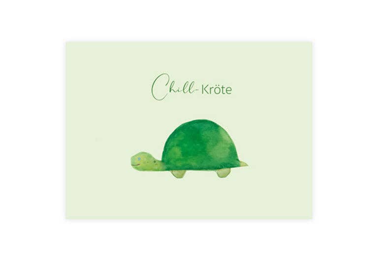 Postkarte Chill-Kroete | Humor | Pappkarte