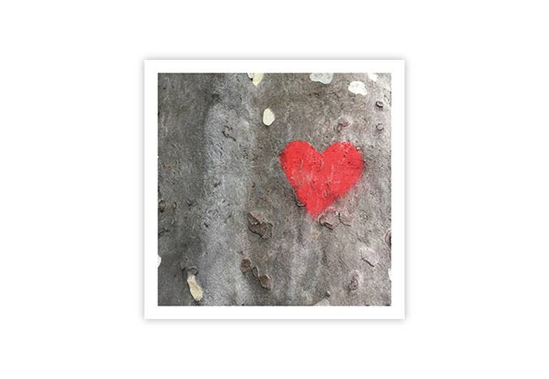 Rotes Herz | Postkarte | Liebe