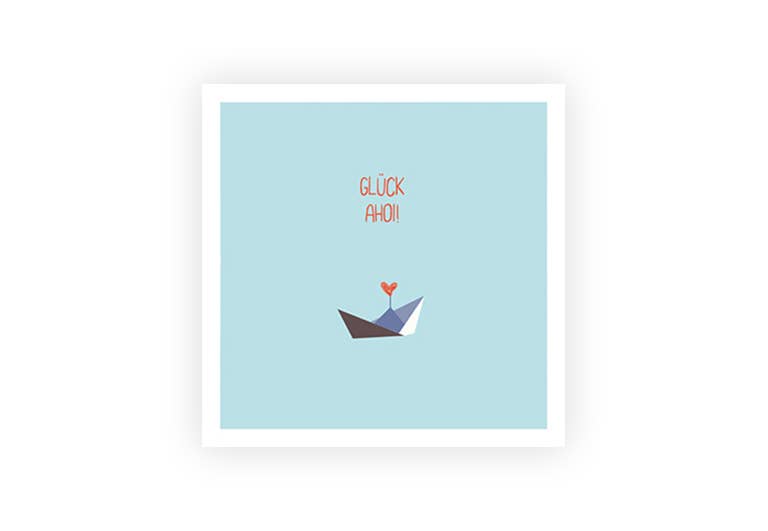 Glück Ahoi | Postkarte