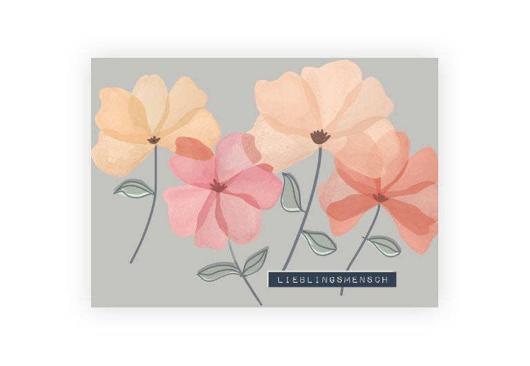Postkarte Lieblingsmensch | Freundschaft | Pappkarte