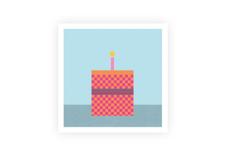 Geburtstagstorte | Postkarte | Geburtstag