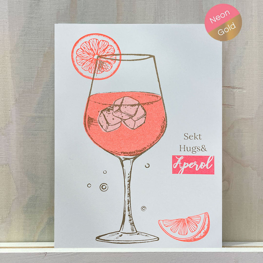 Aperol | Riso Postkarte | Feiern und Geburtstag
