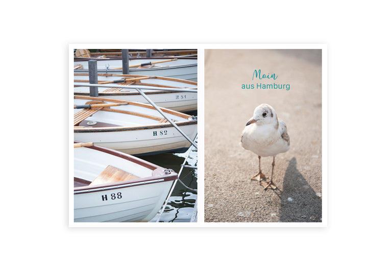 Moin aus Hamburg | Postkarte