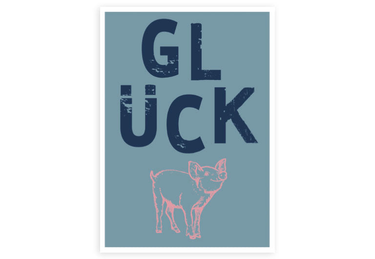 Glück | Postkarte