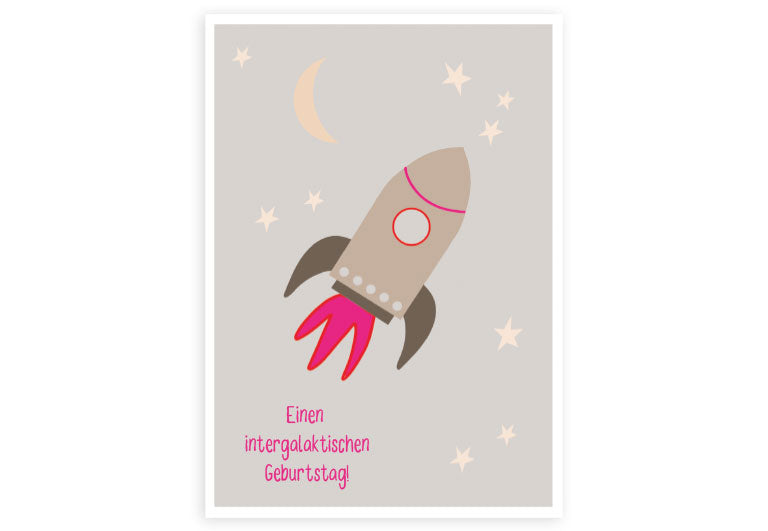 Intergalaktisch | Postkarte