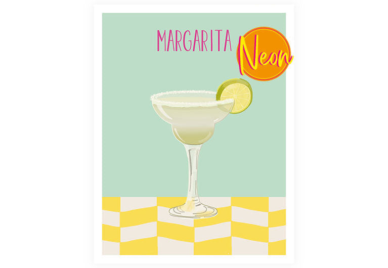 Margarita | AuriCard | Neon Postkarte