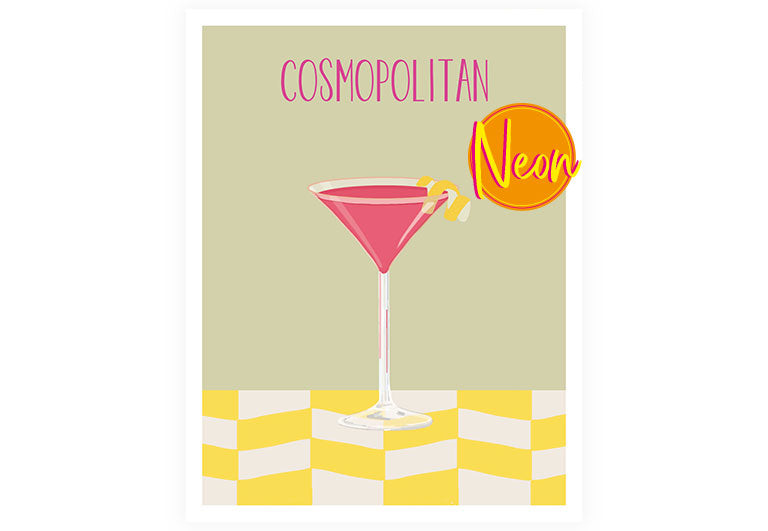 Cosmopolitan | AuriCard | Neon Postkarte