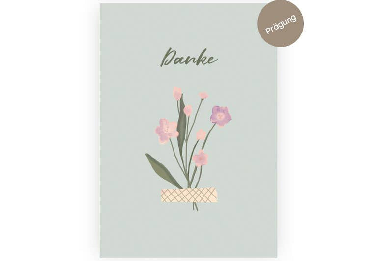 Danke Blümchen | Klappkarte | Danke