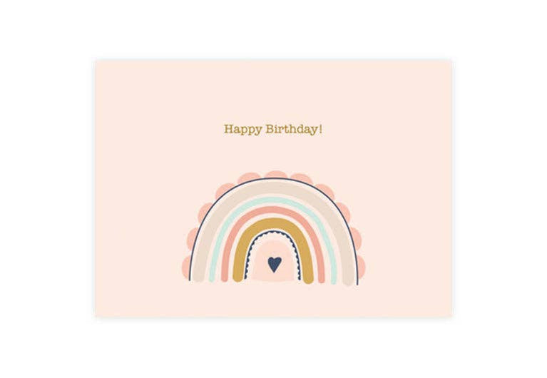 Regenbogen Happy Birthday | Geburtstag | Pappkarte
