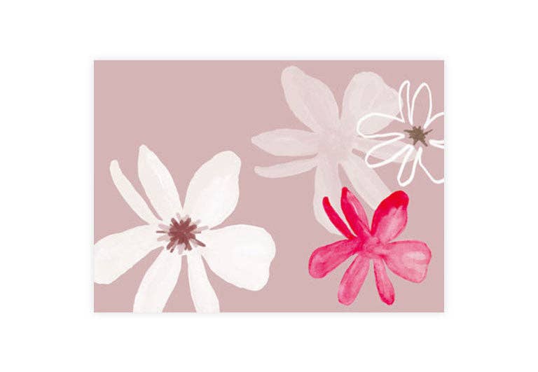 Postkarte Blumen | Geburtstag | Gruß | Pappkarte