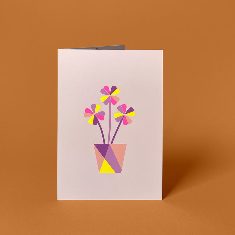 Mini Glücksklee | Postkarte | Faltpostkarte | Weihnachten