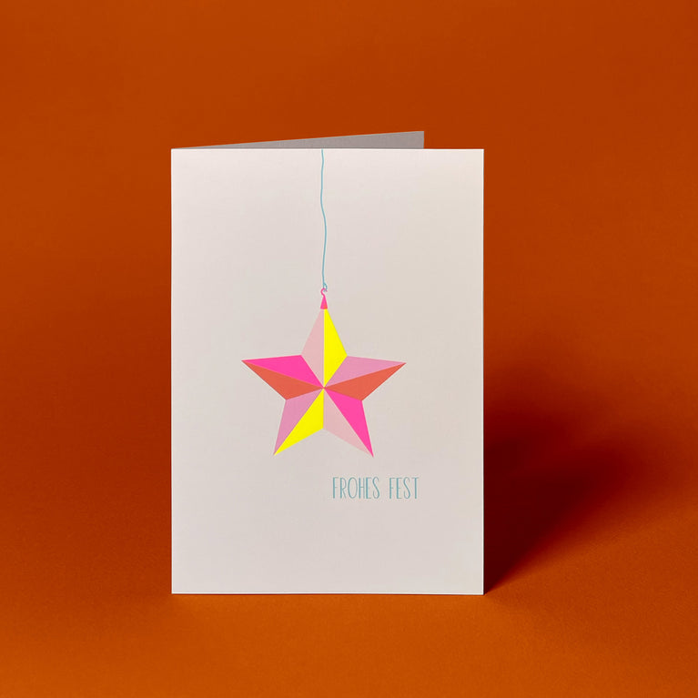 Mini Stern | Postkarte | Faltpostkarte | Weihnachten