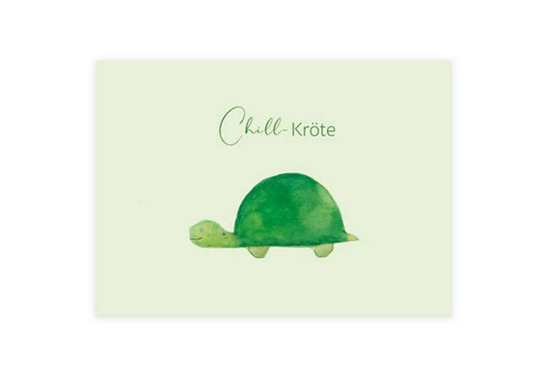 Postkarte Chill-Kroete | Humor | Pappkarte