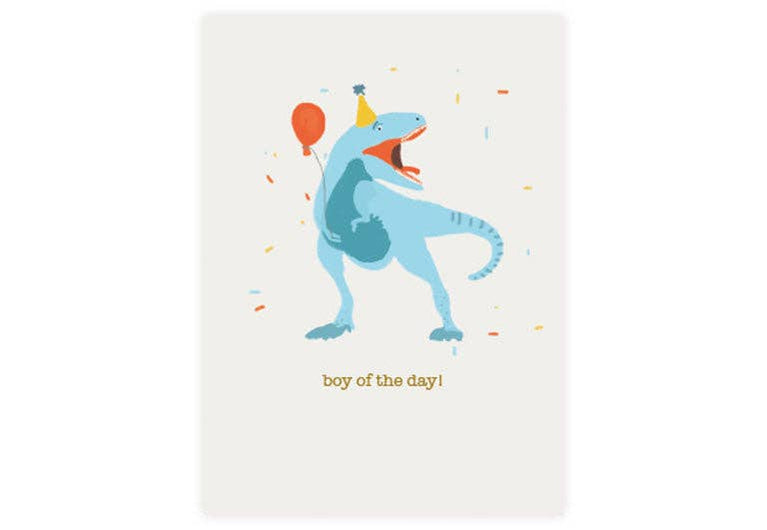 Postkarte boy of the day | Geburtstag | Pappkarte