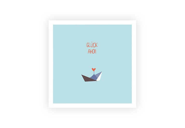 Glück Ahoi | Postkarte