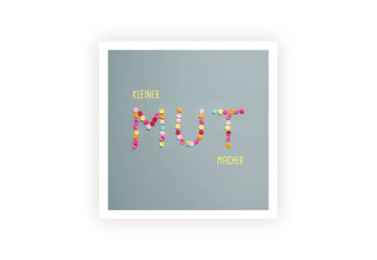 kleiner Mutmacher | Postkarte | Mut
