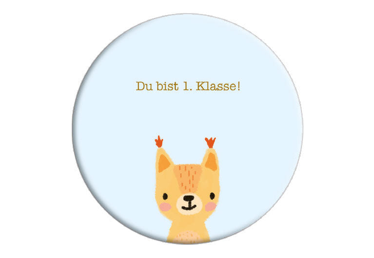 Du bist 1. Klasse | Fotomagnet rund