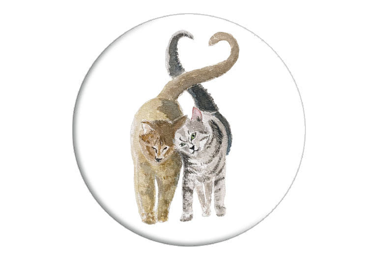 Katzen | Magnet rund