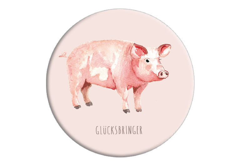 Schweinchen | Magnet rund