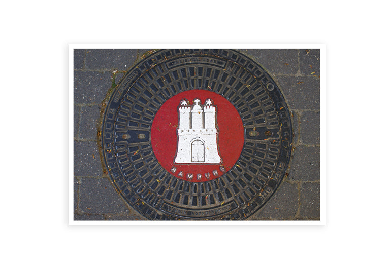 Hamburg Gullideckel | Postkarte