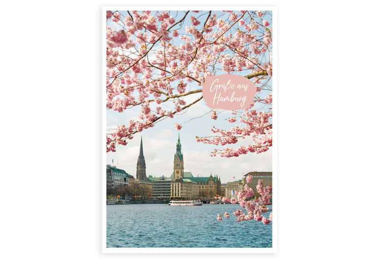 Hamburg Frühlingsgrüße | Postkarte