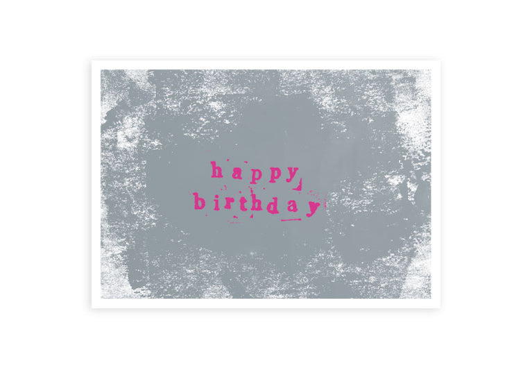 Happy birthday - | Postkarte | Geburtstag