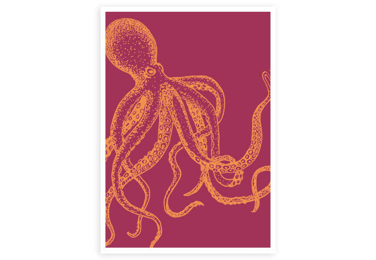 Oktopus | Postkarte | Gruß