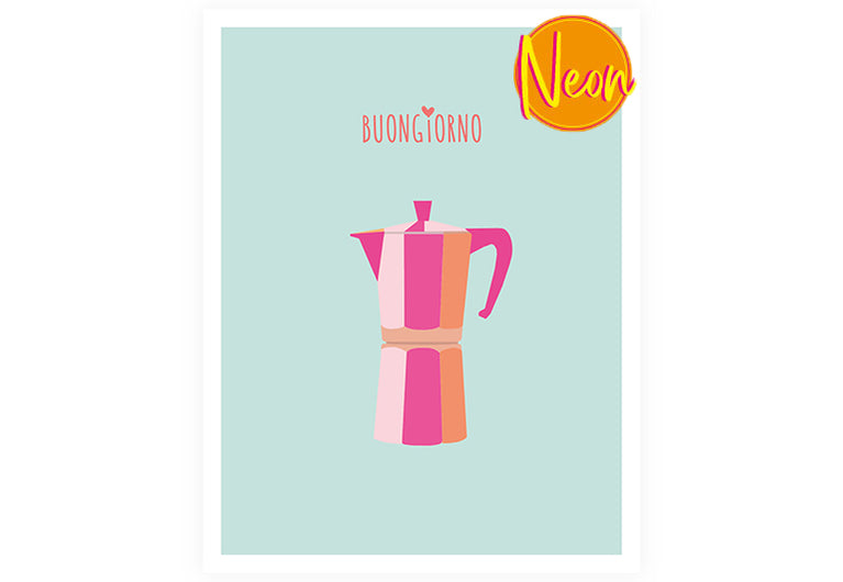 Buongiorno | AuriCard | Neon Postkarte